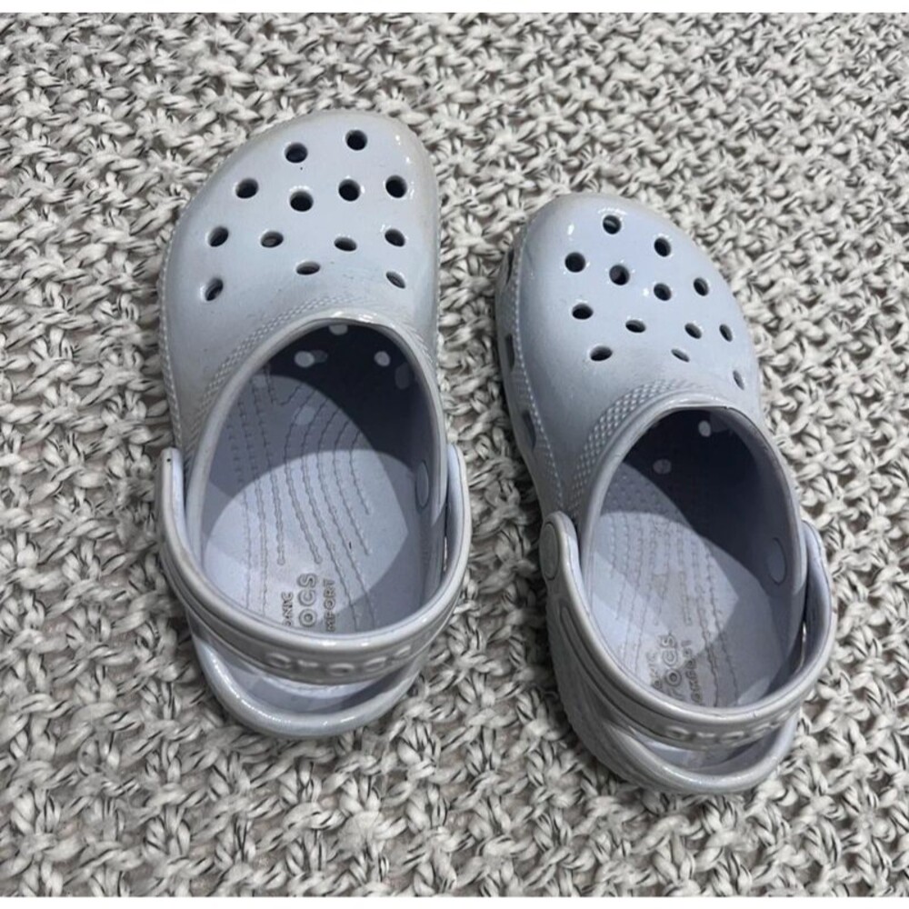 Crocs Kids Classic Clogs Light purple Slip-On Shoes Size C10 Toddler (K)